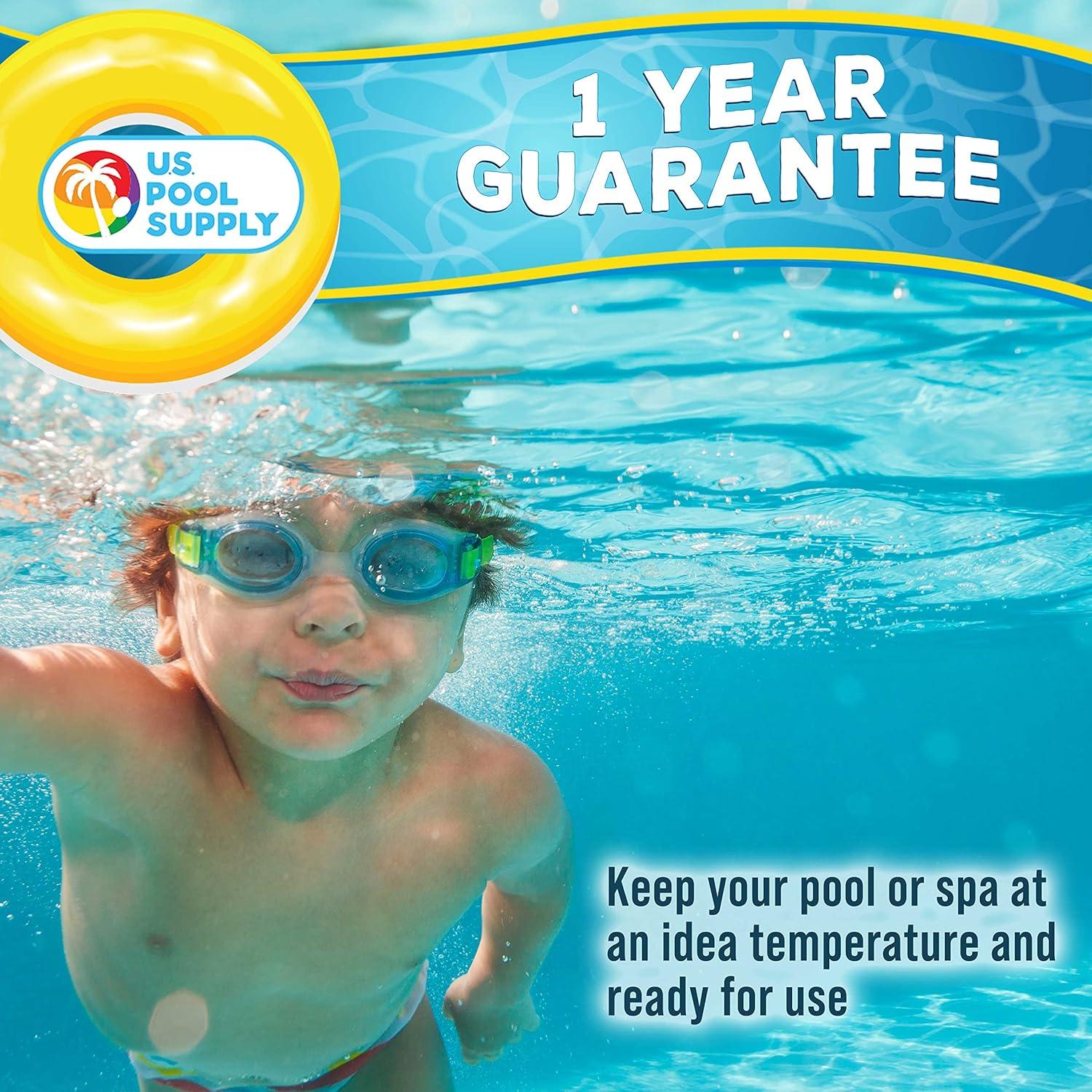 Termómetro Flotante U.S. Pool Supply Azul Teal Pantalla Jumbo