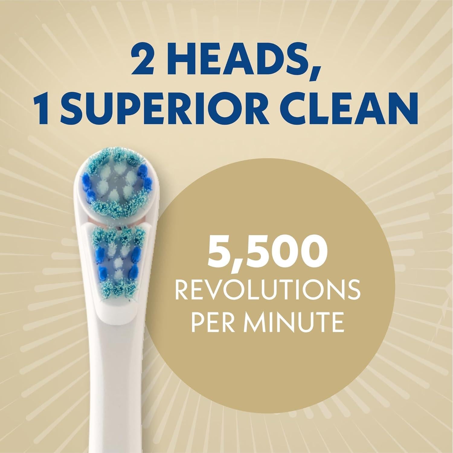 Cepillo de dientes eléctrico Spinbrush Smart Clean - Champán, 1 unidad