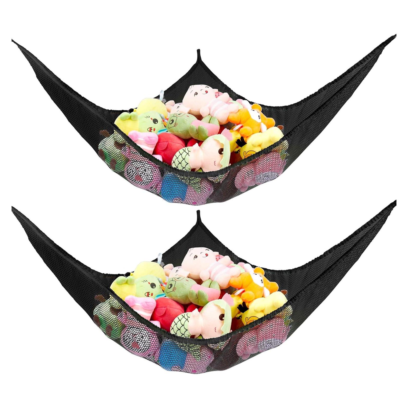 Hamaca Jumbo Organizador de Peluches KoHuiJoo 178 cm Negro