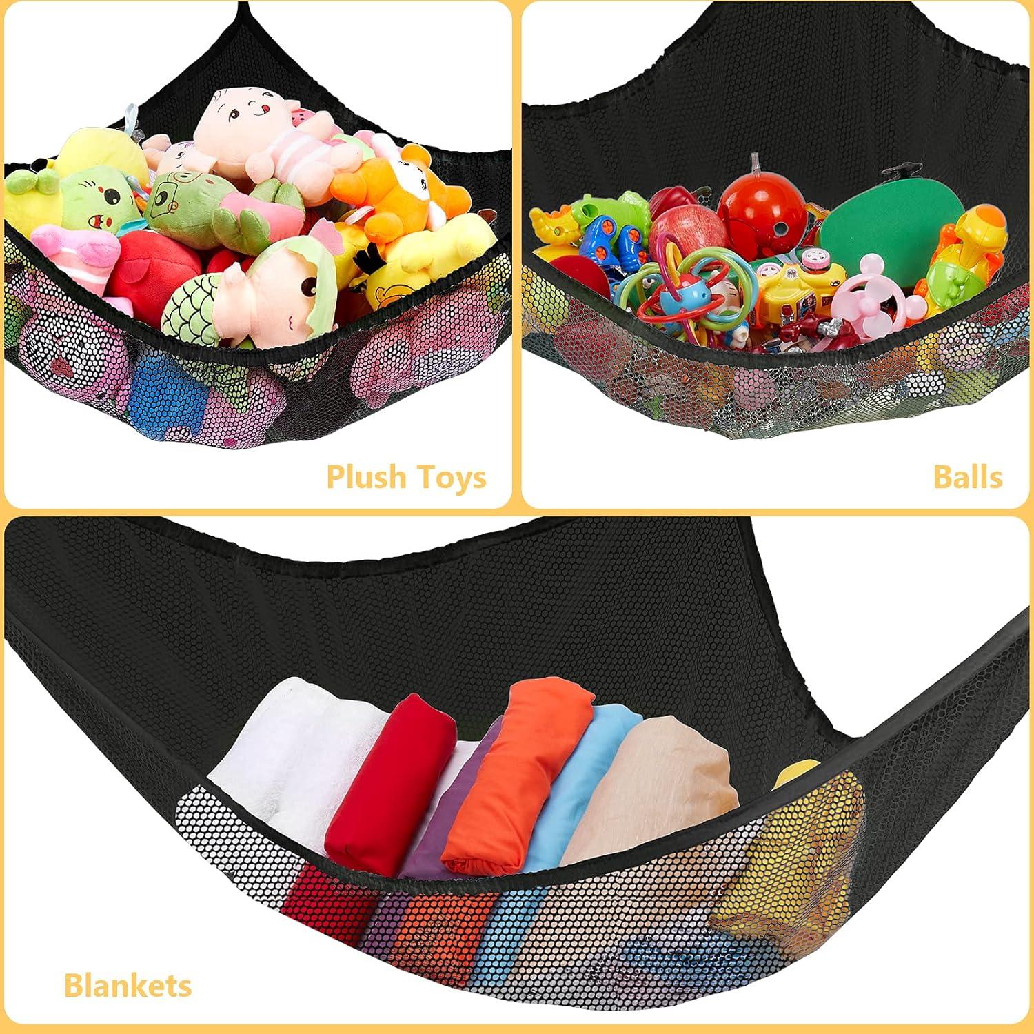 Hamaca Jumbo Organizador de Peluches KoHuiJoo 178 cm Negro