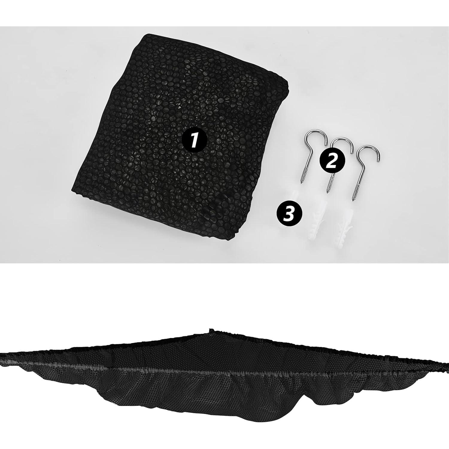 Hamaca Jumbo Organizador de Peluches KoHuiJoo 178 cm Negro