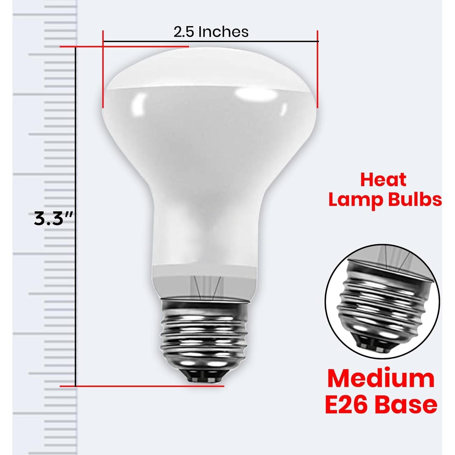 Bombillas de Calor UVA Bulbmaster 50W para Reptiles - Paquete de 2