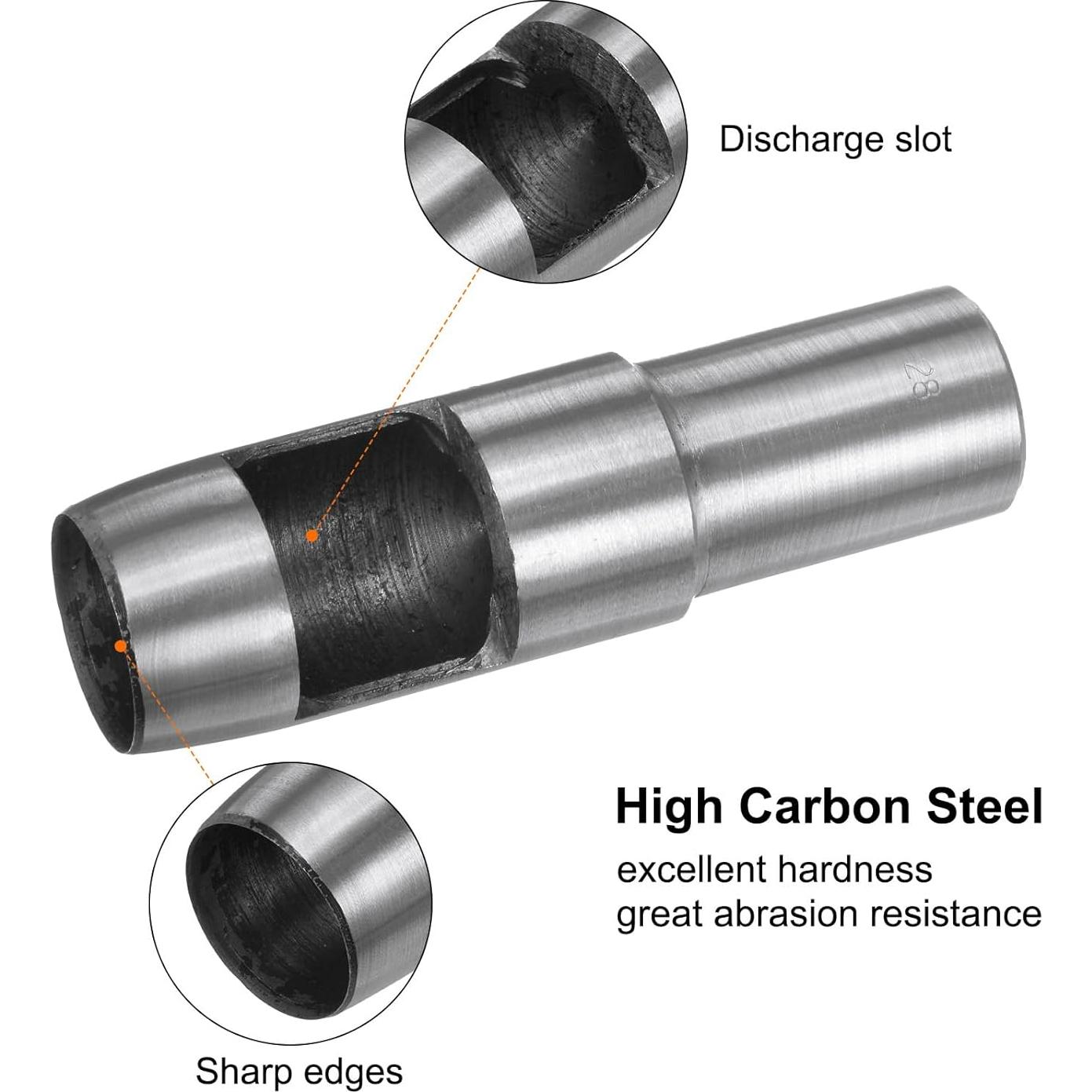 Punzonadora Hueca para Cuero HARFINGTON 28mm Acero al Carbono