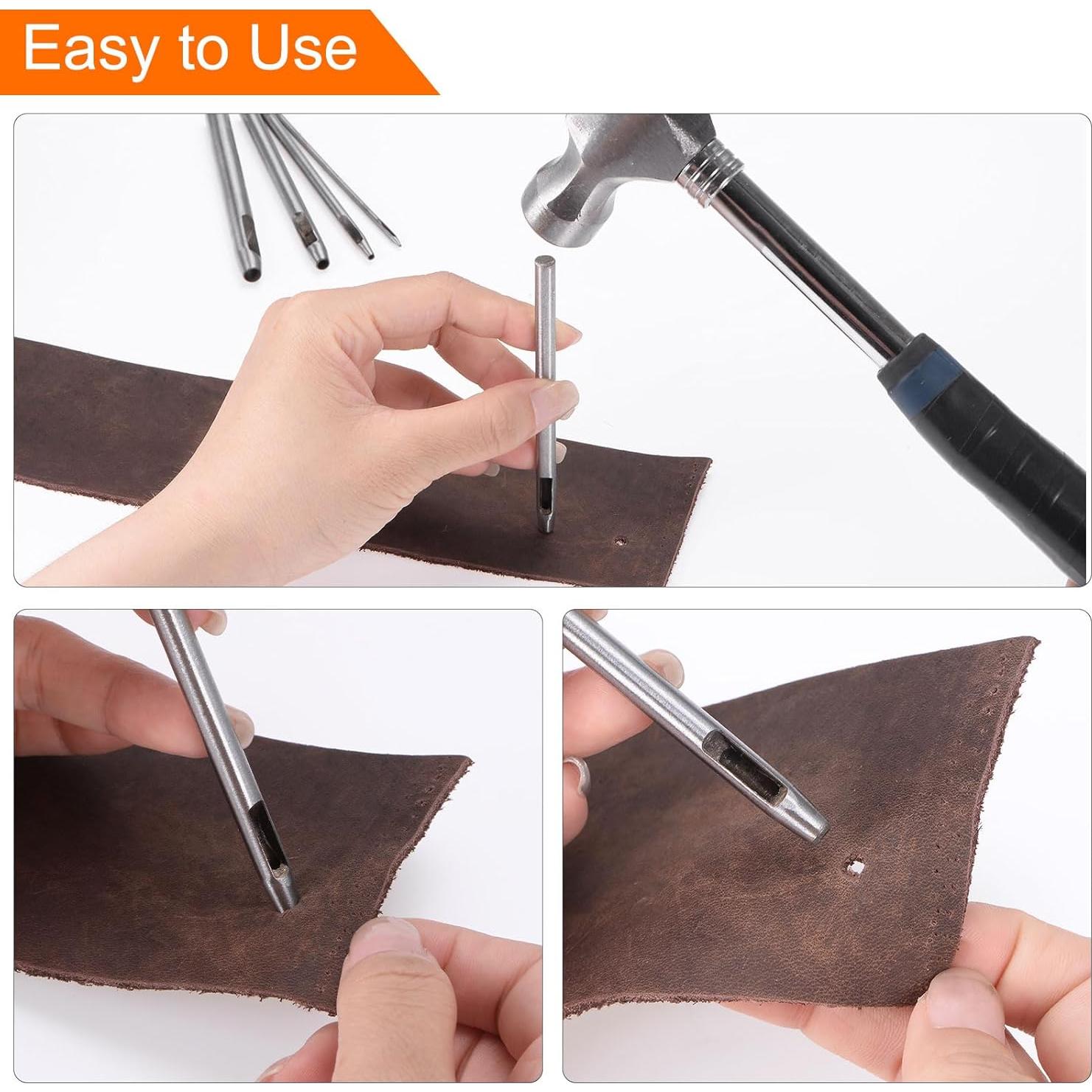 Punzonadora Hueca para Cuero HARFINGTON 28mm Acero al Carbono