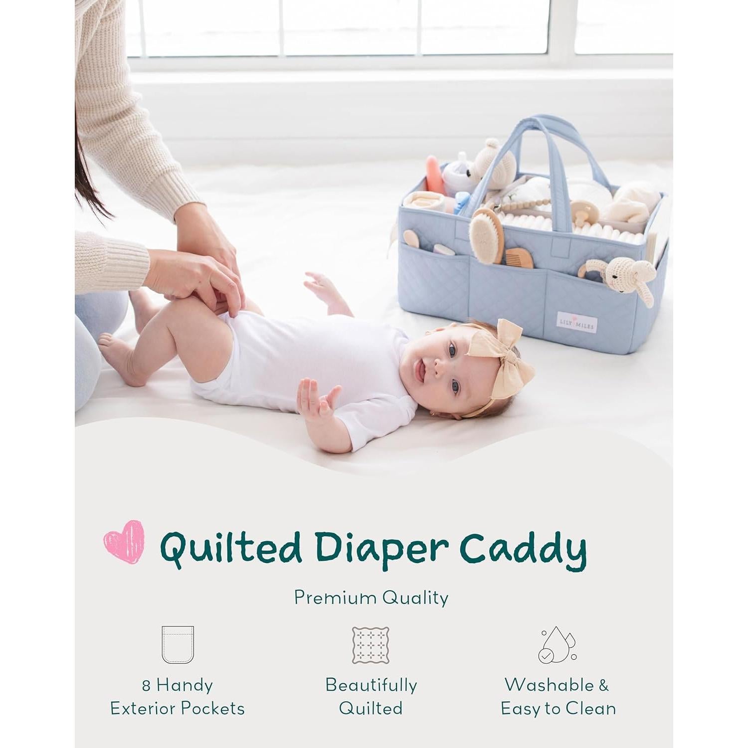 Organizador de Pañales Lily Miles Brisa de Bebé Acolchado
