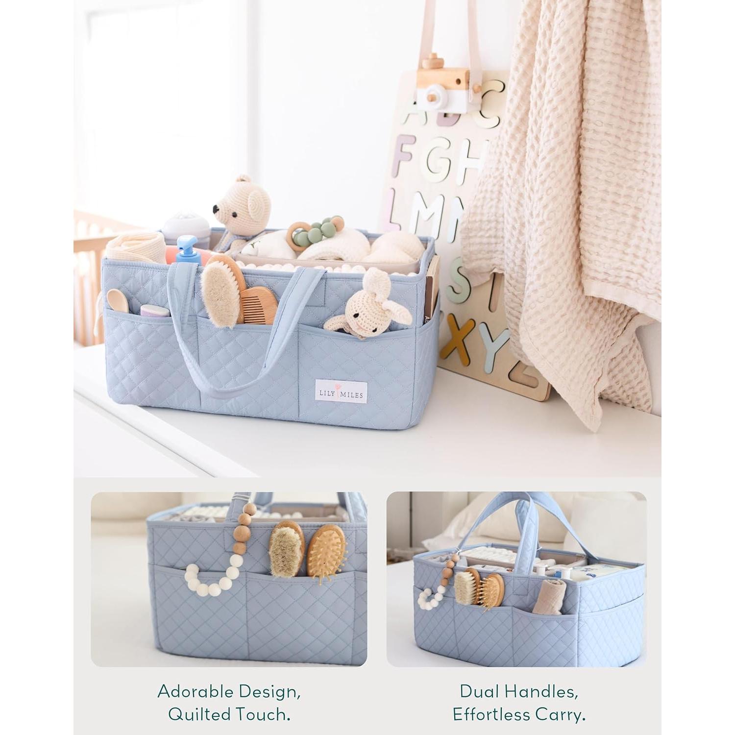 Organizador de Pañales Lily Miles Brisa de Bebé Acolchado
