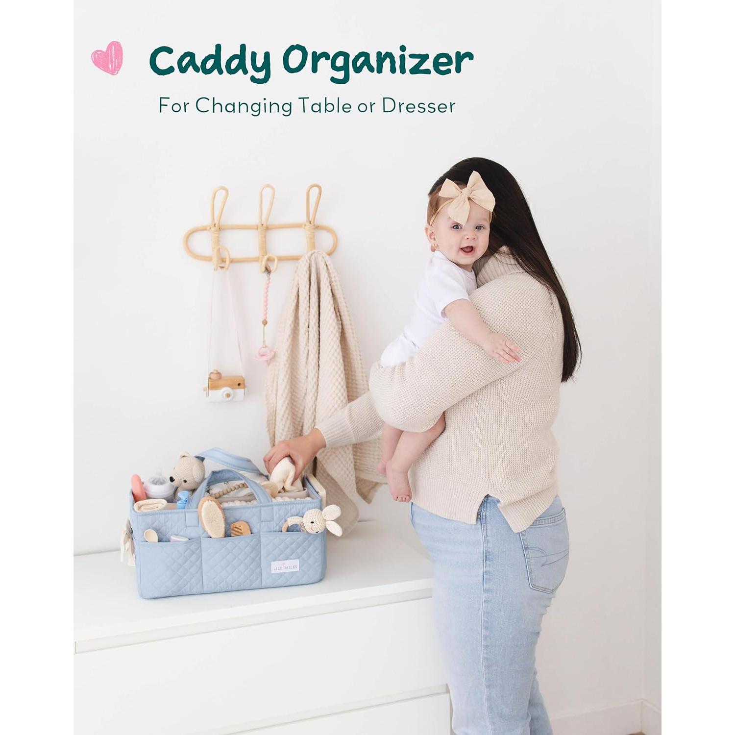 Organizador de Pañales Lily Miles Brisa de Bebé Acolchado