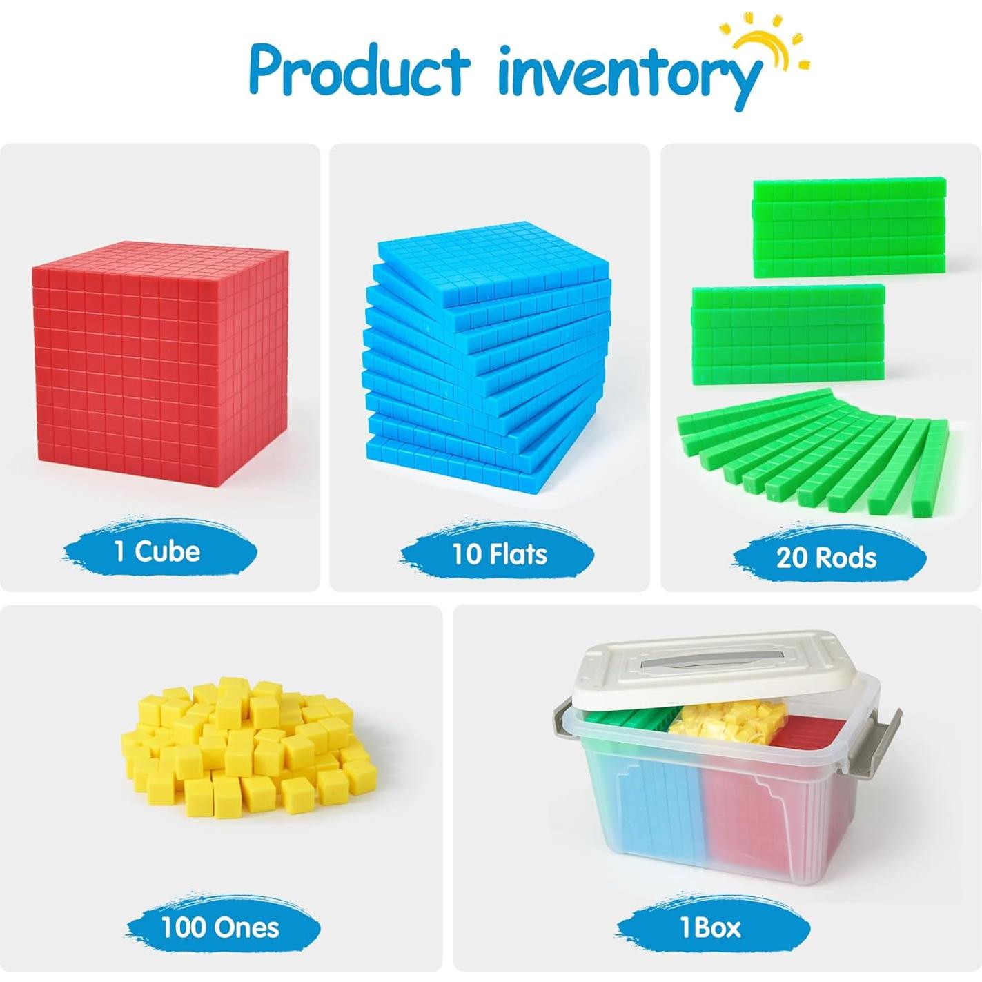 Juego de Bloques de Base Diez TH - Manipulativos Matemáticos