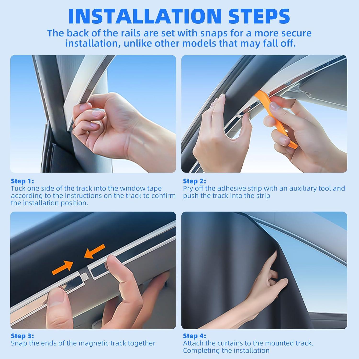 Toldo Magnético para Ventana Lateral Tesla Model 3 2025