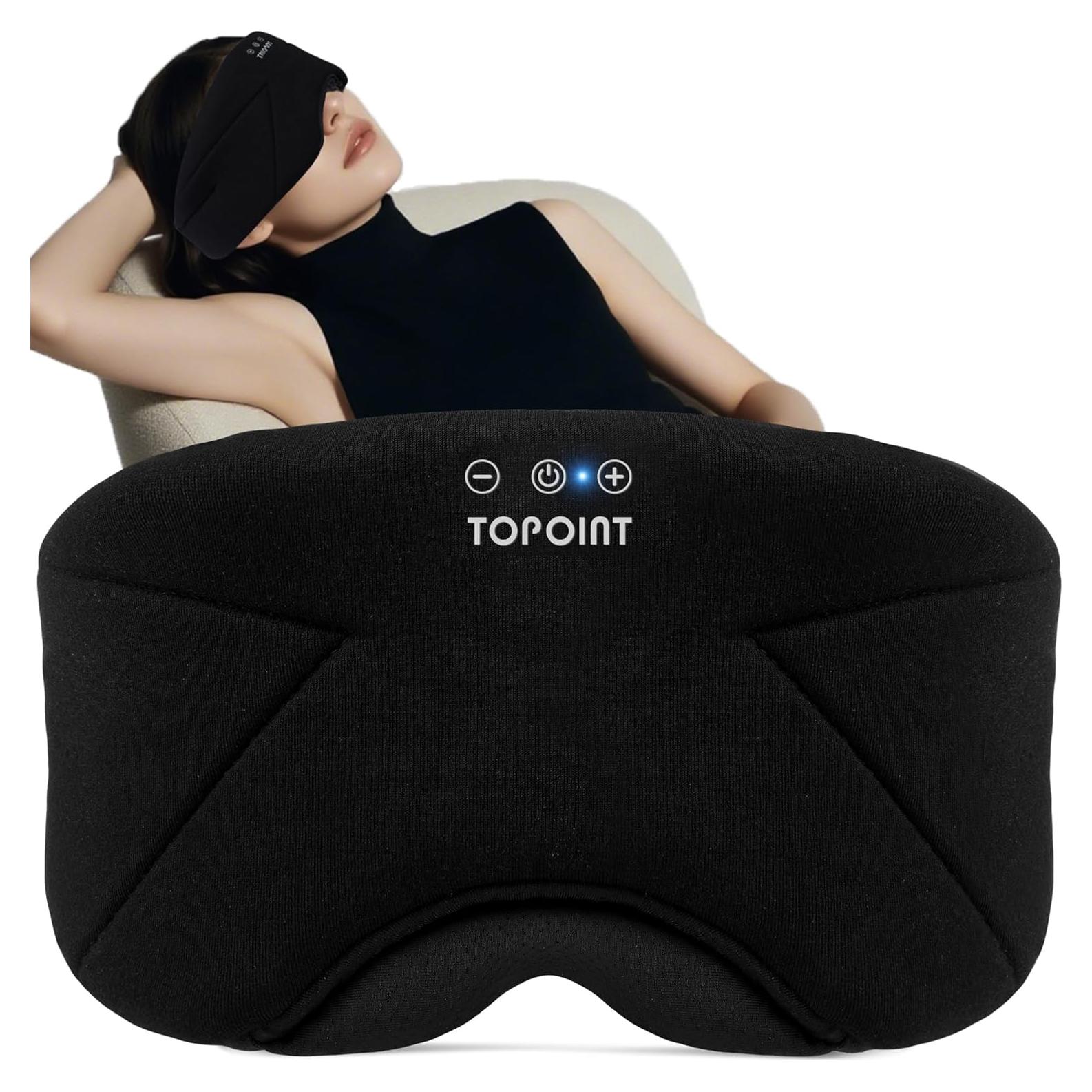 Máscara para dormir Bluetooth TOPOINT con auriculares HD