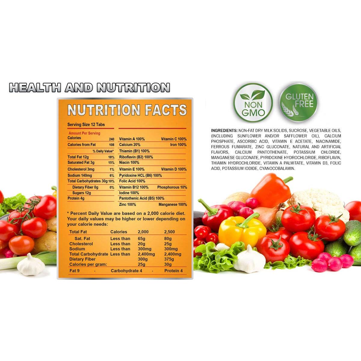 Suministro de Alimentos de Emergencia The Survival Tabs 96 Tabletas