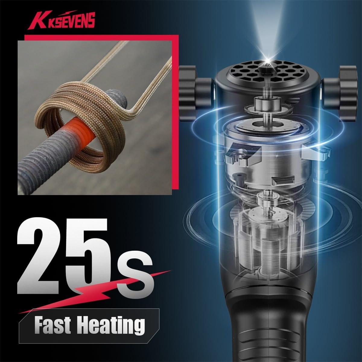 Calentador de Inducción KKSEVENS 1300W con 10 Bobinas - Rojo