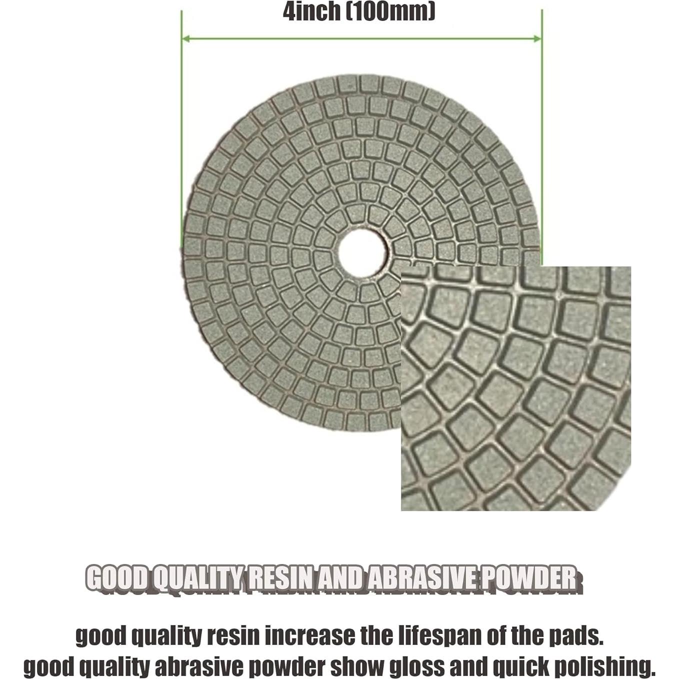 Kit de Discos de Pulido de Diamante 10 cm Diapick 9 Piezas