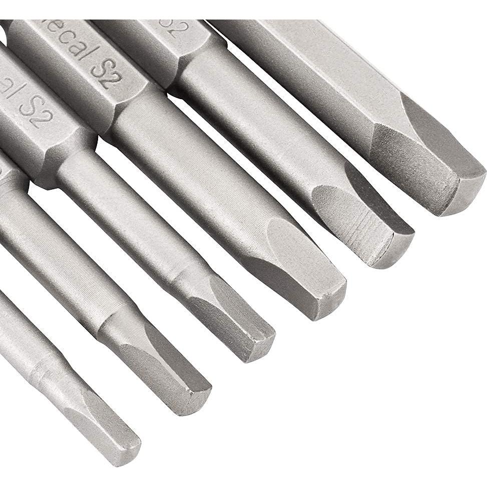 Juego de Puntas de Destornillador Cuadradas Rocaris 6 Pcs 5.08 cm