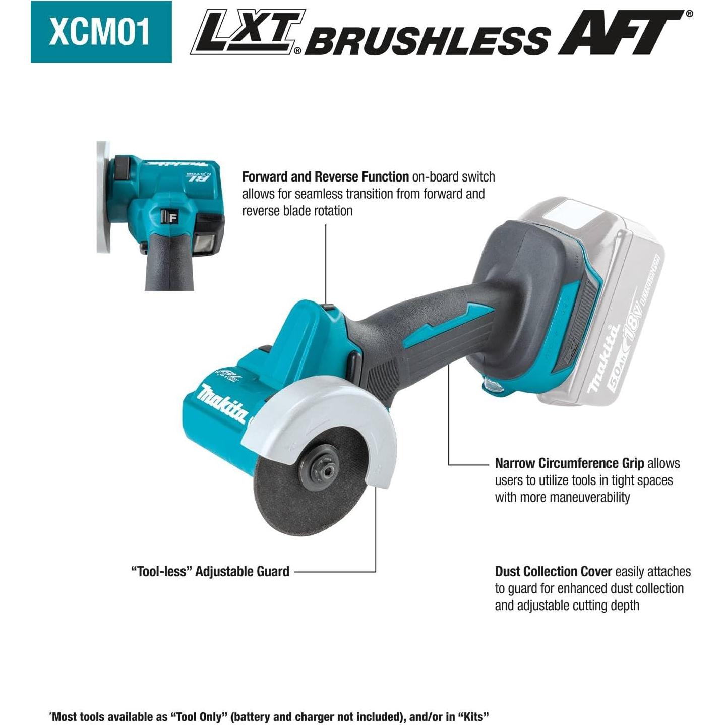 Cortadora Inalámbrica Makita XCM01Z 18V Sin Escobillas 1.47 kg