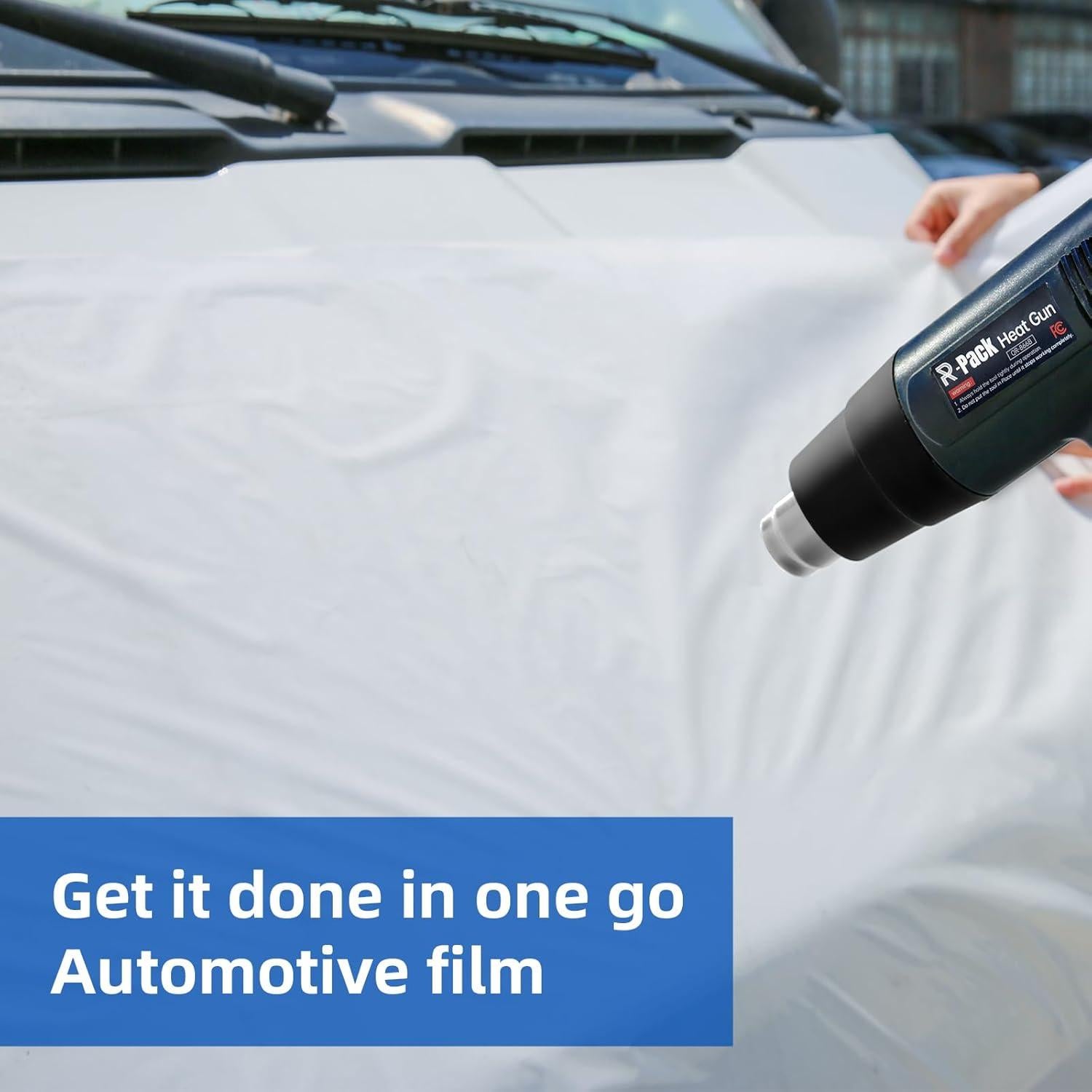 Pistola de Calor 1800W R-PACK 866A Digital 50-649°C 4 Boquillas