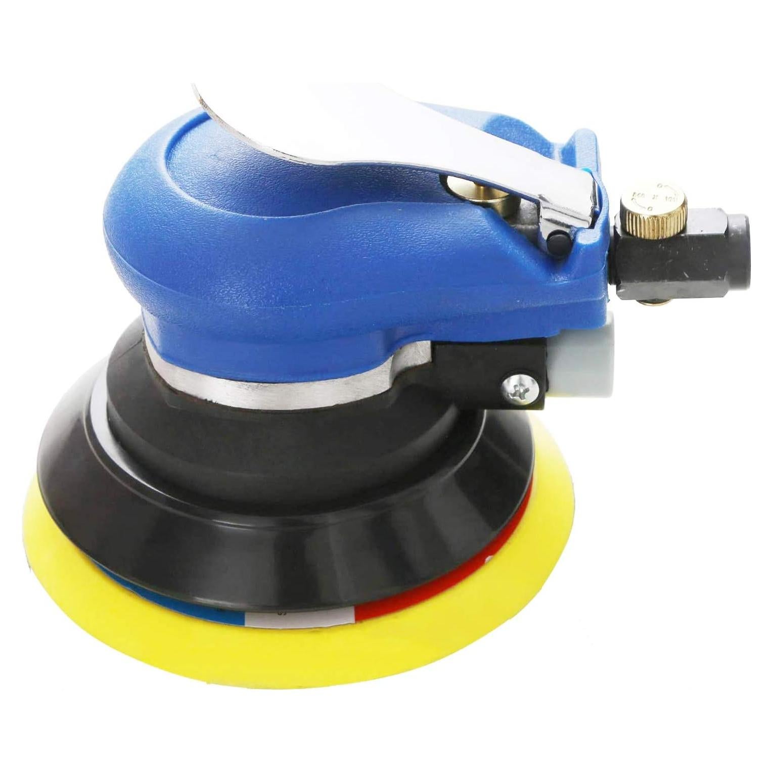 Lijadora Orbital Neumática HUAXIU 5" Doble Acción Azul