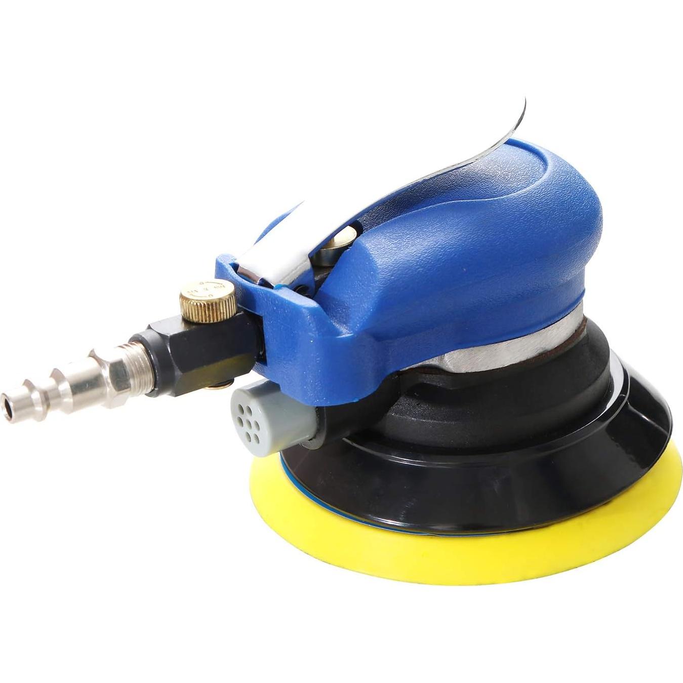 Lijadora Orbital Neumática HUAXIU 5" Doble Acción Azul
