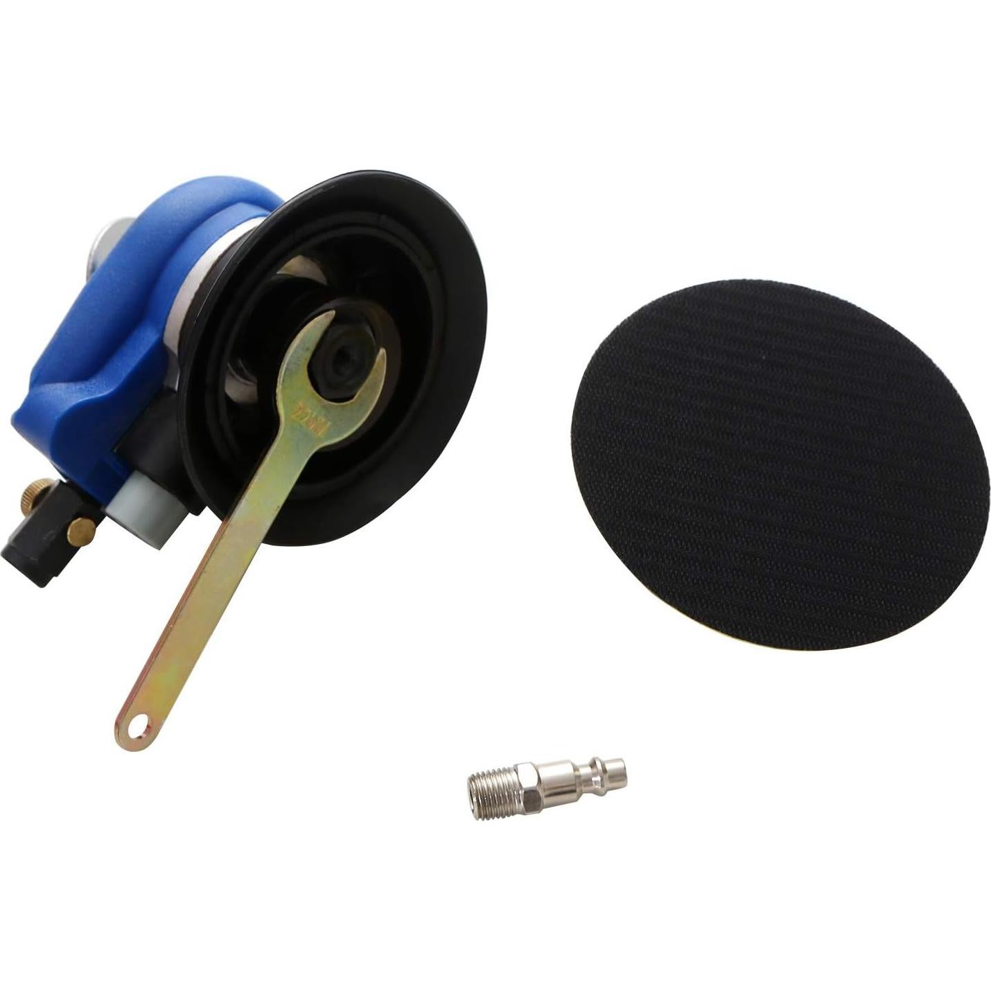 Lijadora Orbital Neumática HUAXIU 5" Doble Acción Azul