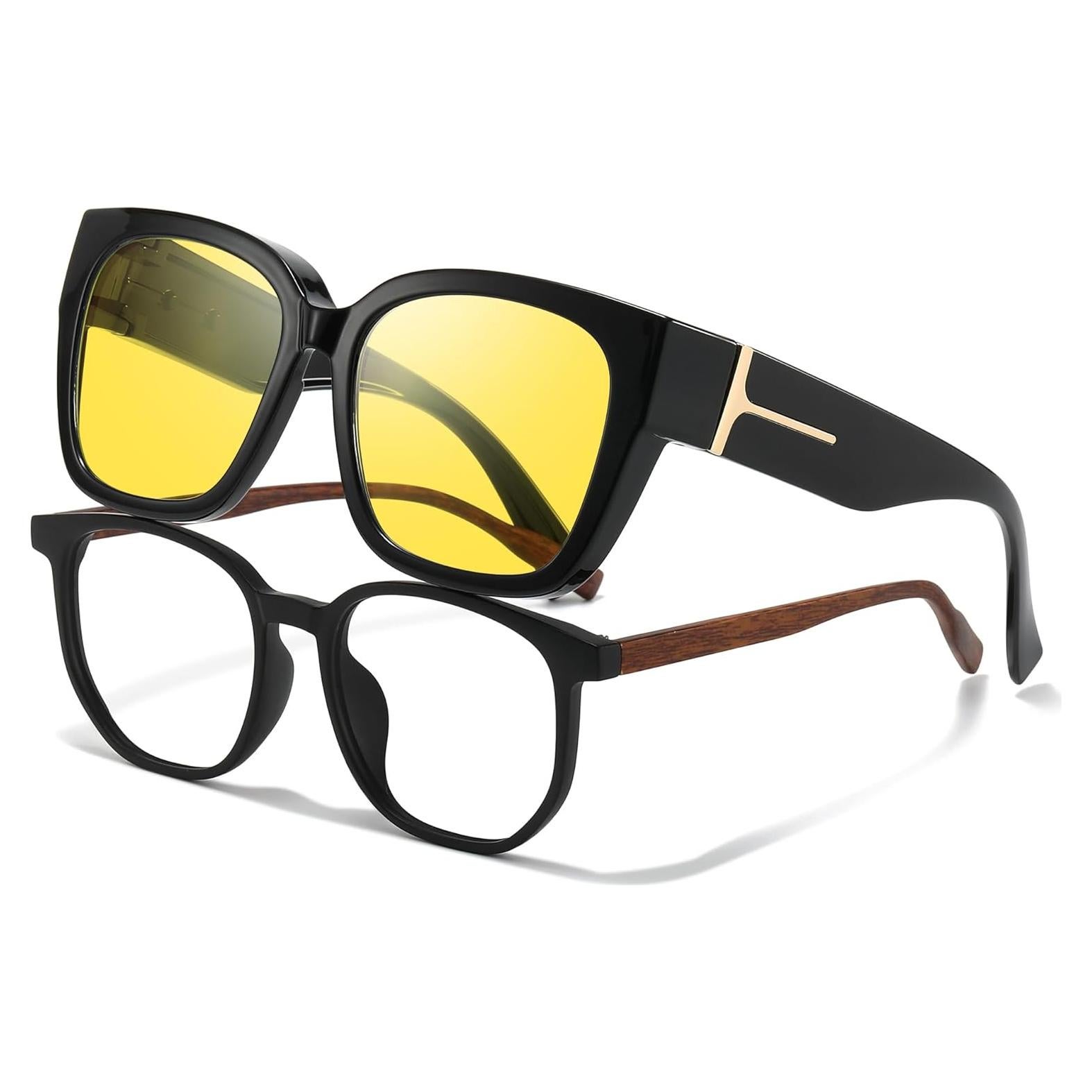 Gafas de Visión Nocturna LVIOE Polarizadas Amarillas para Mujeres