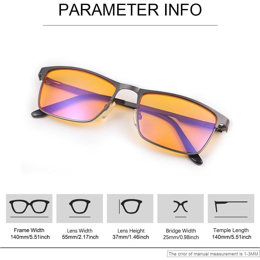 Gafas Anti Luz Azul PEEPAI Ámbar UV400 para Juegos