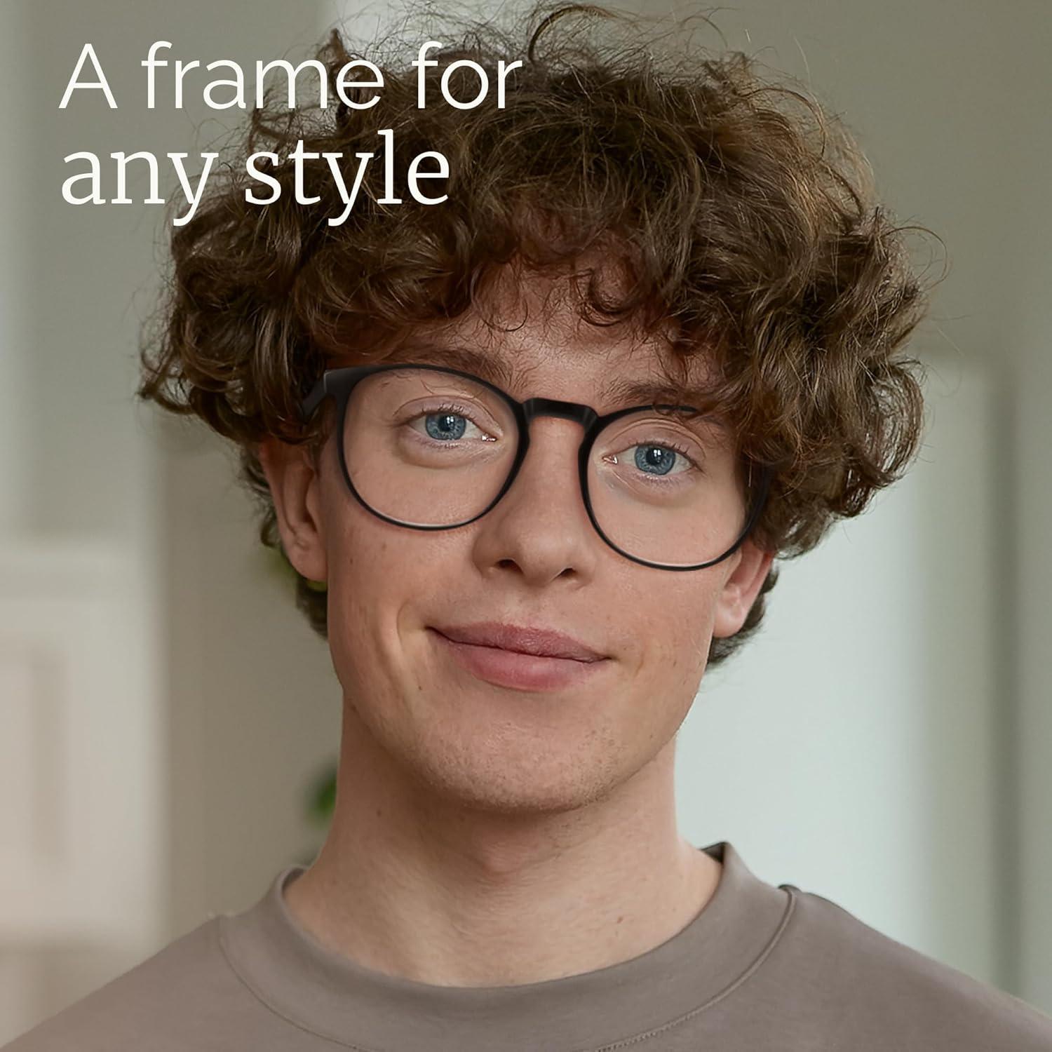 Gafas de luz azul IBOANN unisex UV400, 2 unidades, negro y ámbar