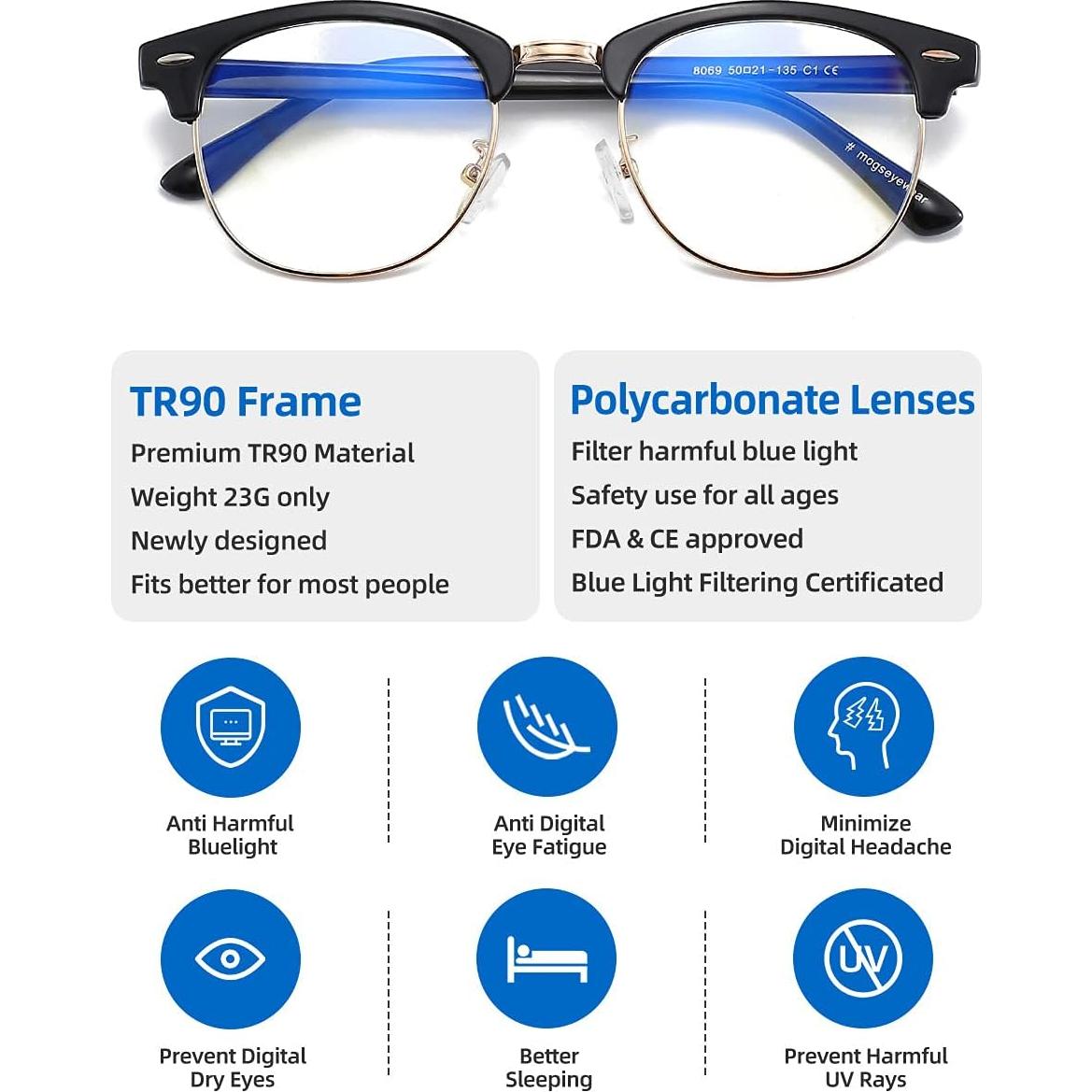 Gafas Bloqueadoras de Luz Azul SOAR&EAGLE UV400 - 3 Paquetes