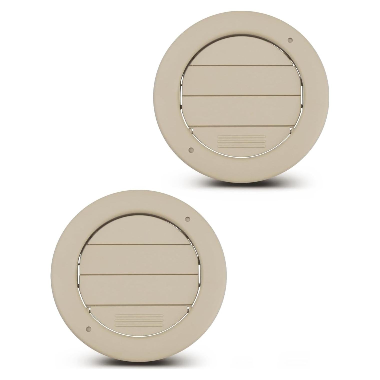 Rejilla de Ventilación A/C Techo Beige ANODZU 2 Paquetes