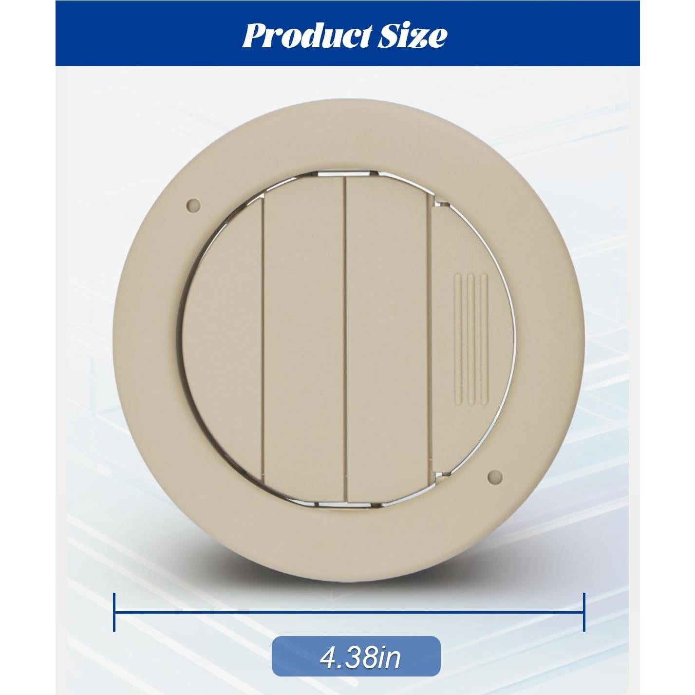 Rejilla de Ventilación A/C Techo Beige ANODZU 2 Paquetes