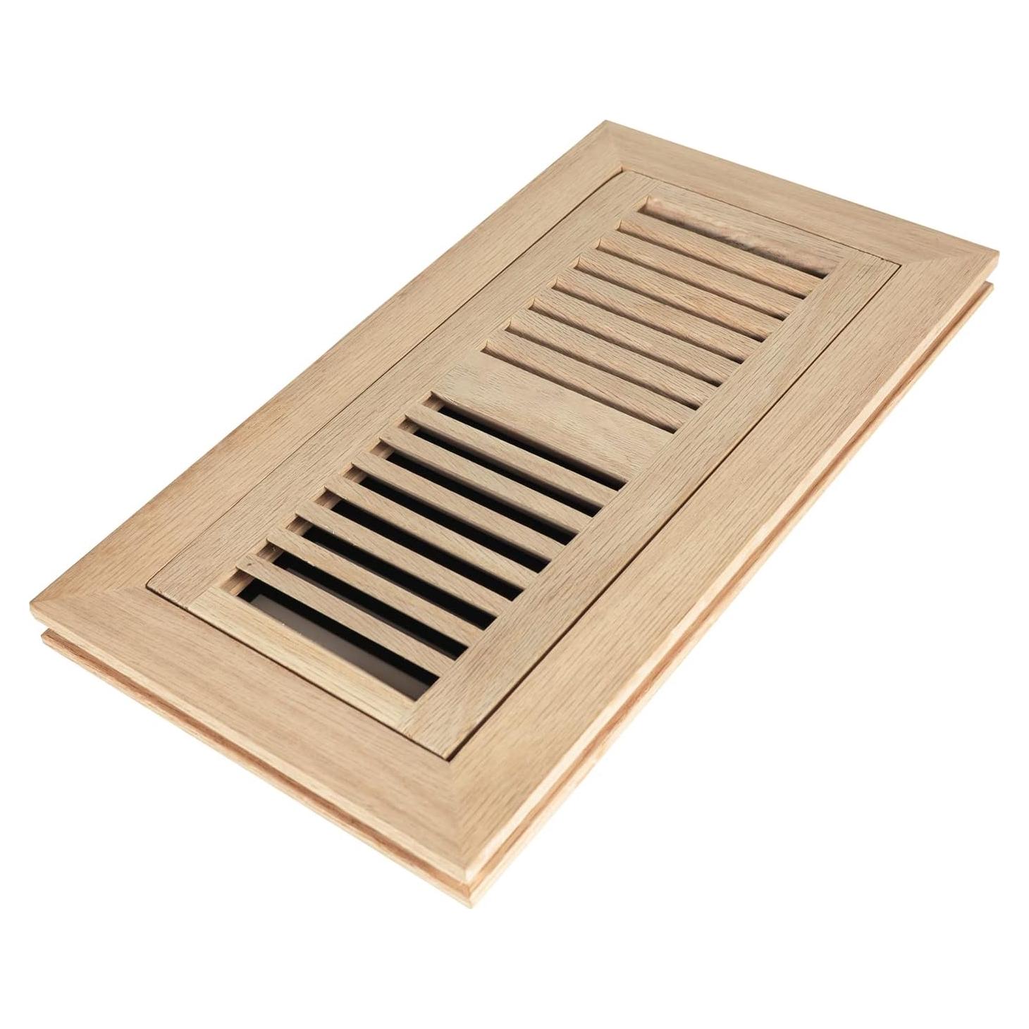 Registro de Piso de Madera Dura Roble Blanco 10.16x25.4 cm