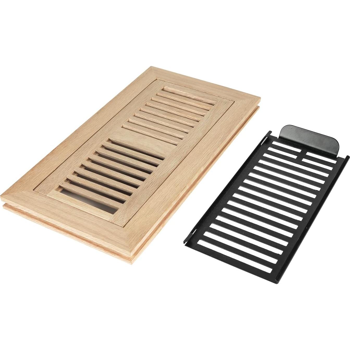 Registro de Piso de Madera Dura Roble Blanco 10.16x25.4 cm