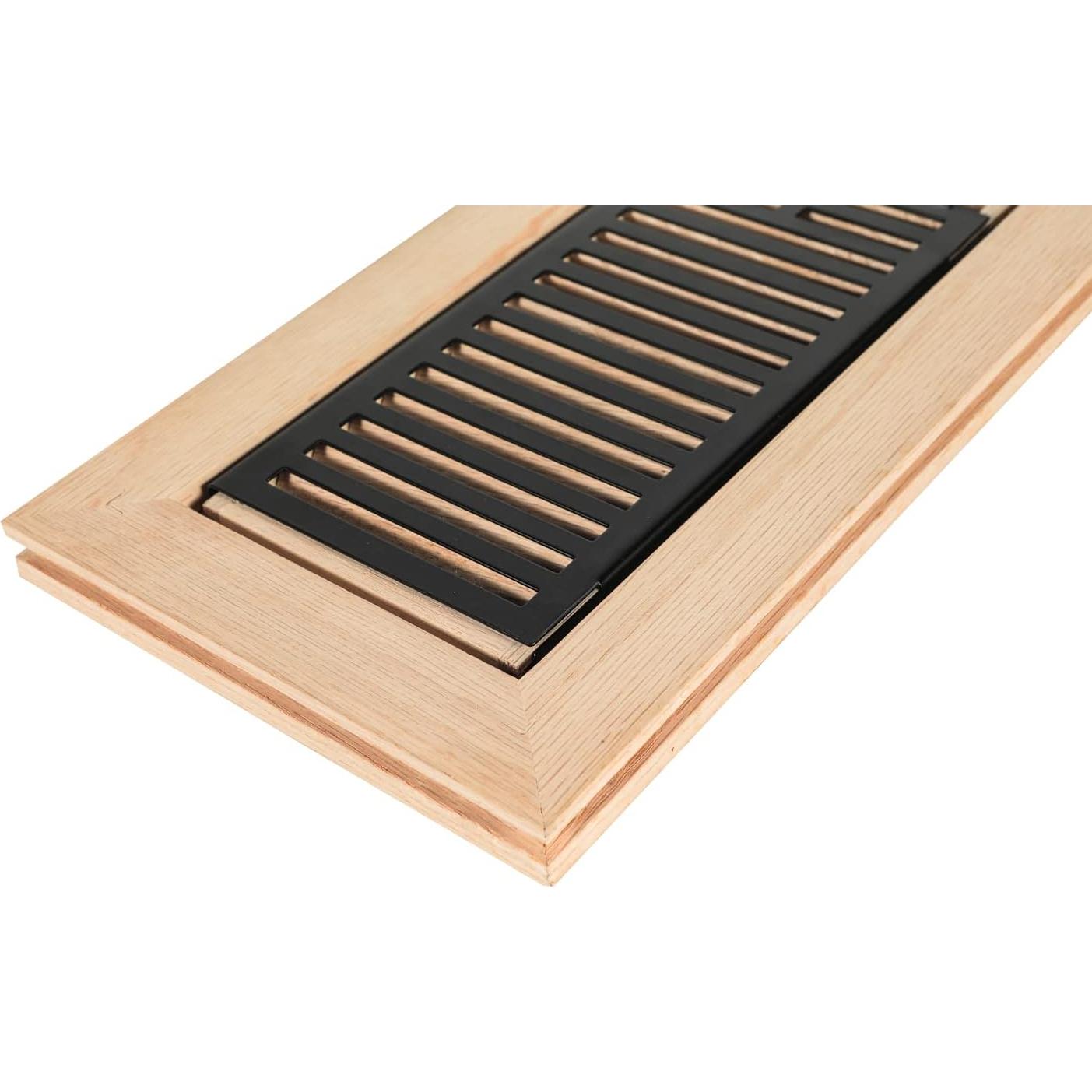 Registro de Piso de Madera Dura Roble Blanco 10.16x25.4 cm