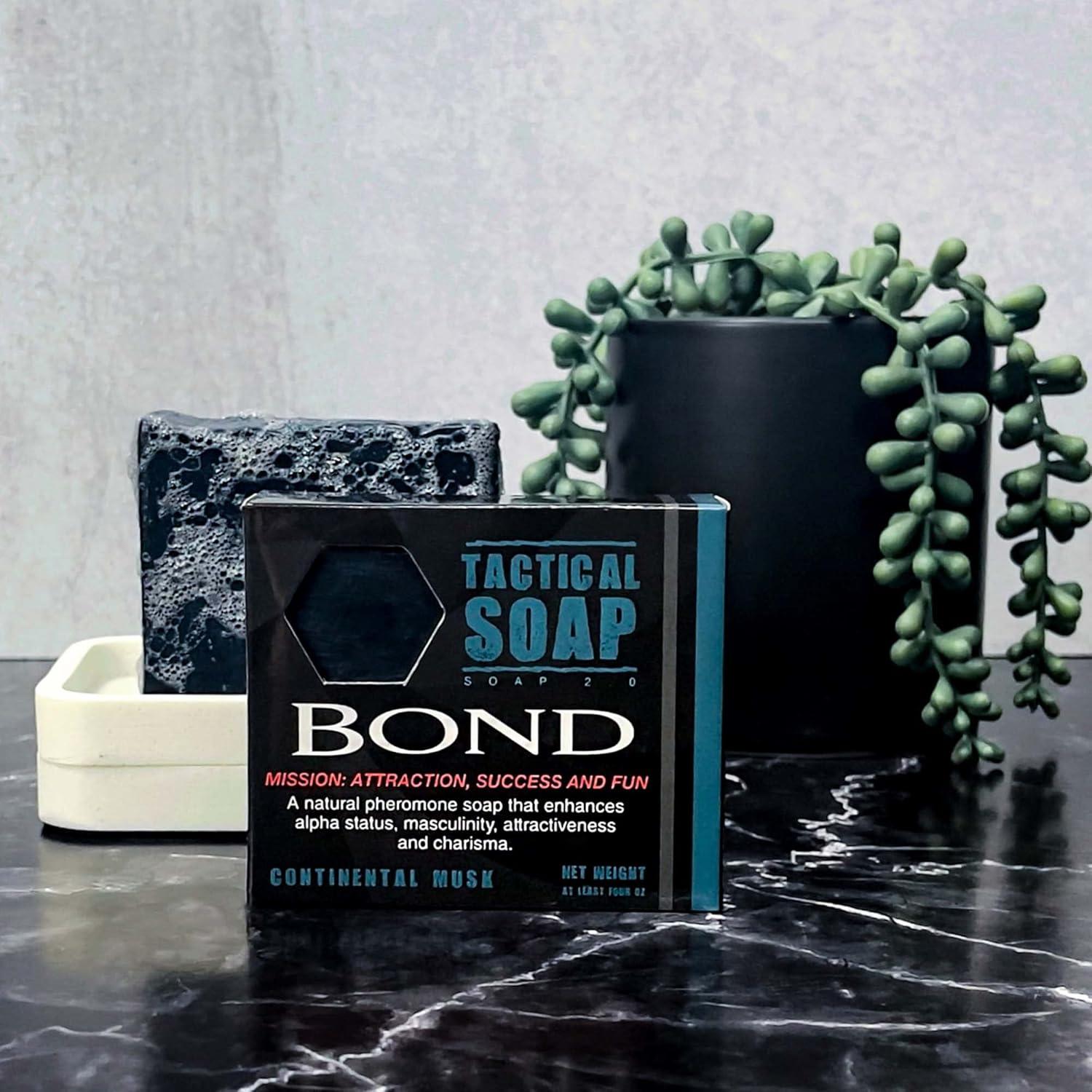 Jabón Táctico Natural Grondyke - 3 Barras con Feromonas