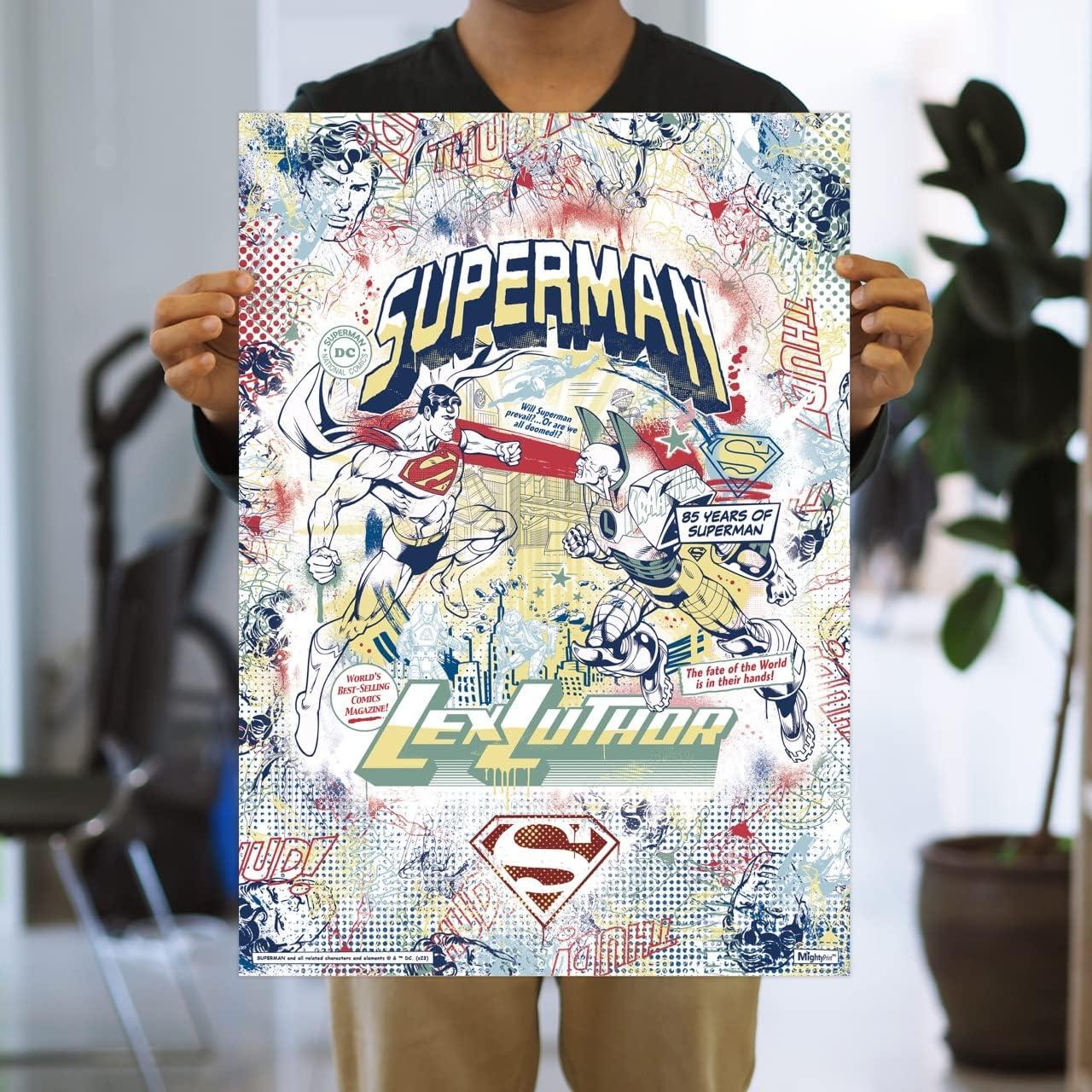 Arte de Pared MightyPrint DC Comics Superman 85 Aniversario 43.2x61cm