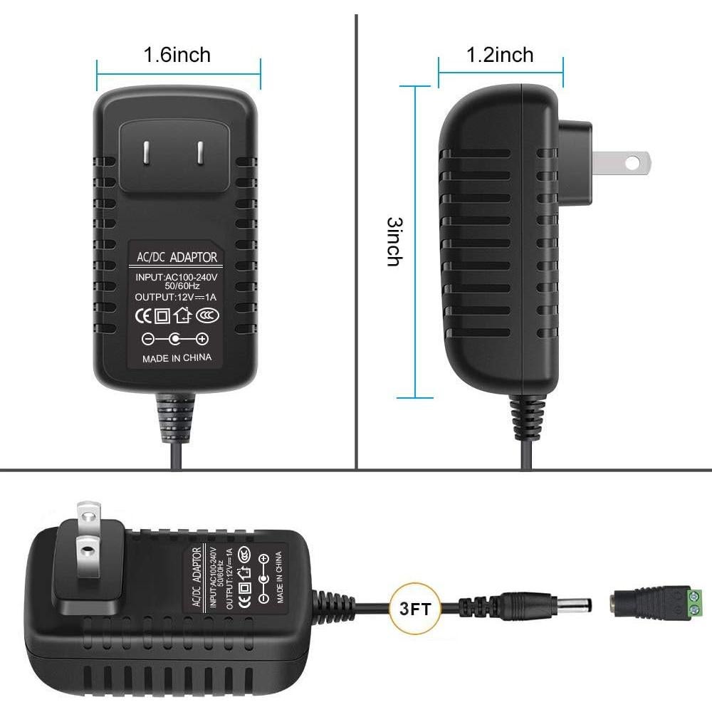 Fuente de Alimentación LED 12V 1A 12W inShareplus AC/DC