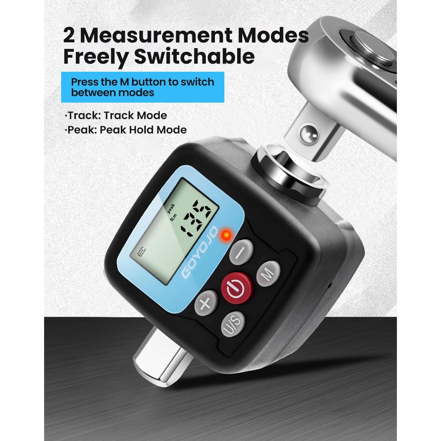 Adaptador de Llave de Torque Digital GOYOJO 0.9-30Nm