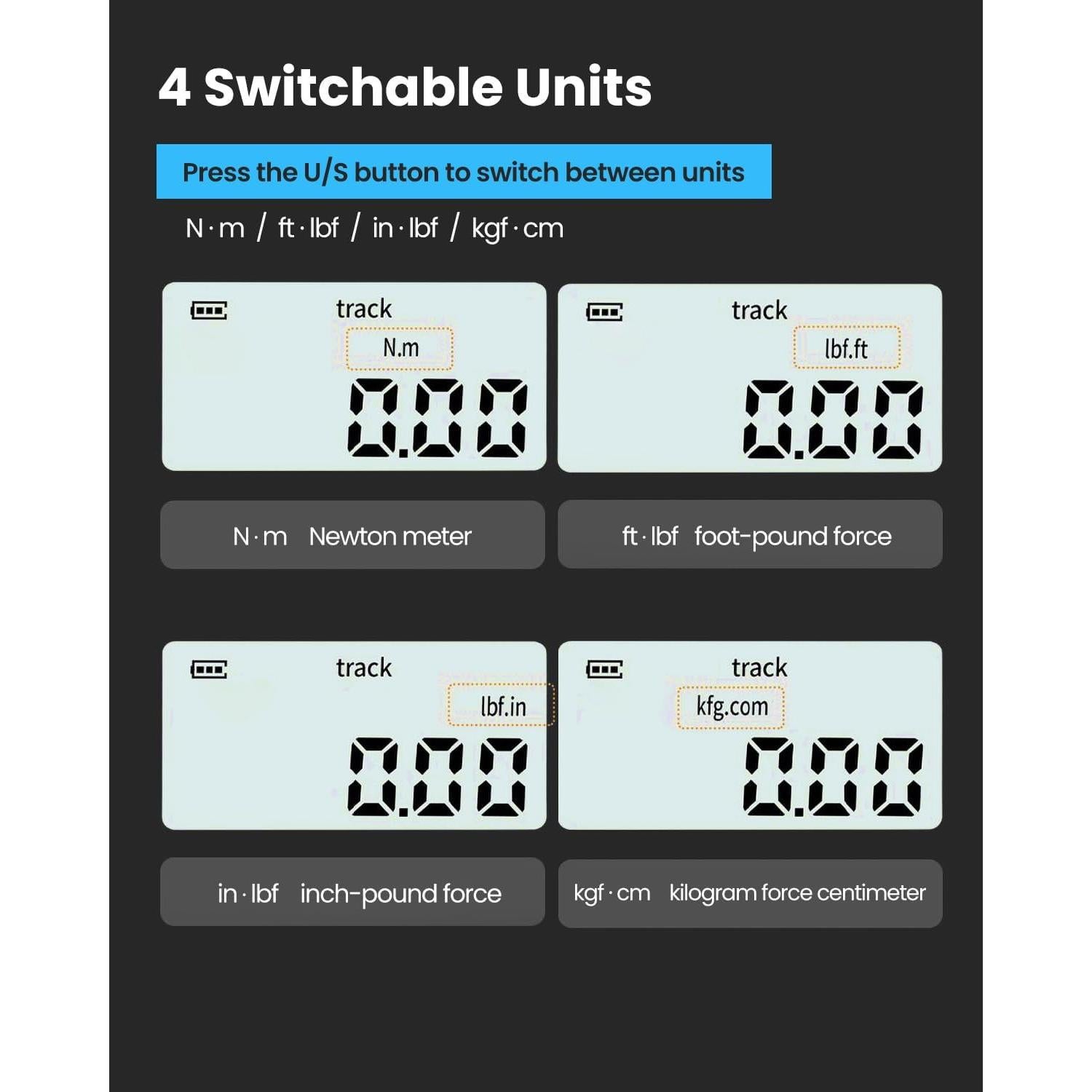 Adaptador de Llave de Torque Digital GOYOJO 0.9-30Nm