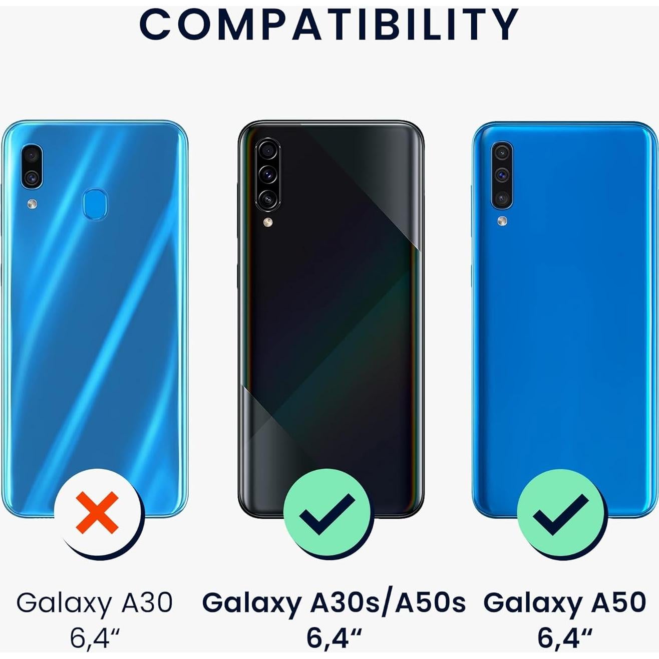 Funda de Silicona TPU KW-Mobile para Samsung Galaxy A50 - Noche Ártica