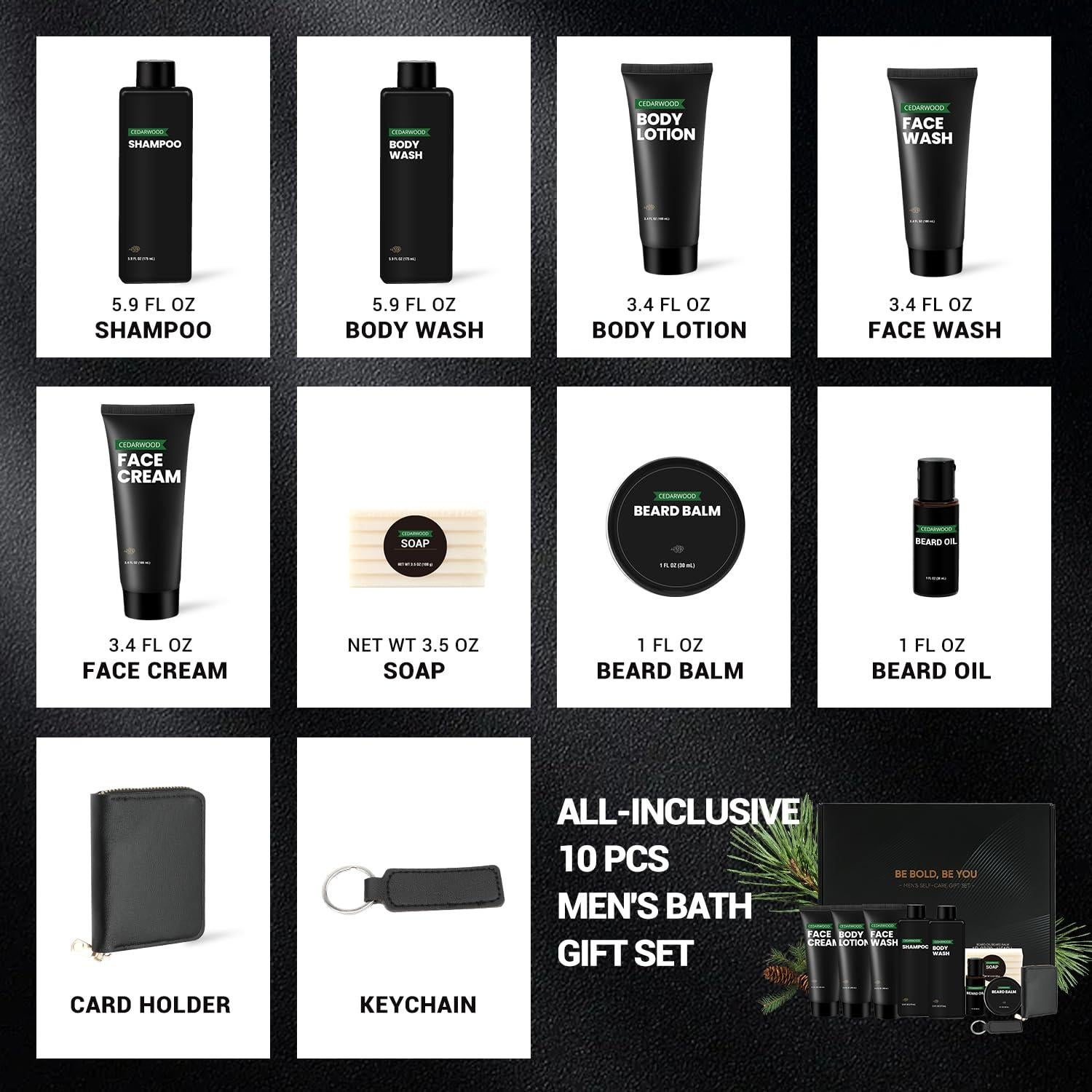 Kit de Cuidado Personal para Hombres Rinse & Robust 10 Piezas