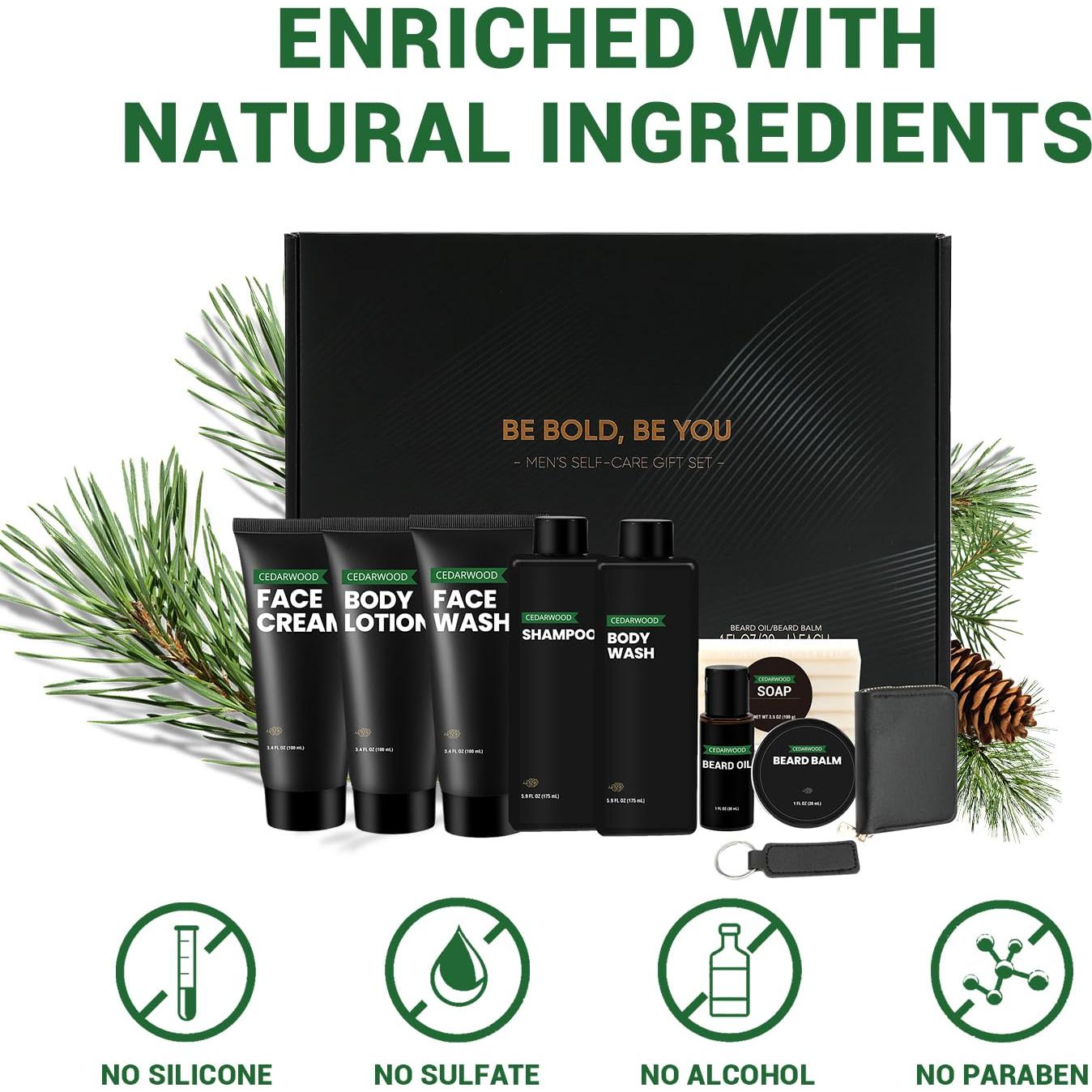 Kit de Cuidado Personal para Hombres Rinse & Robust 10 Piezas