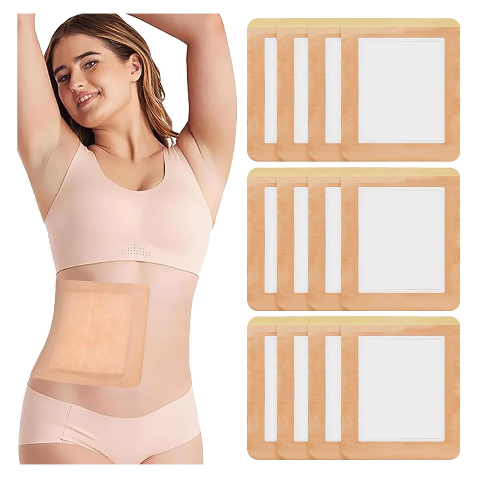 Paquete de 12 Almohadillas de Aceite de Ricino Orgánico 20.1x14cm