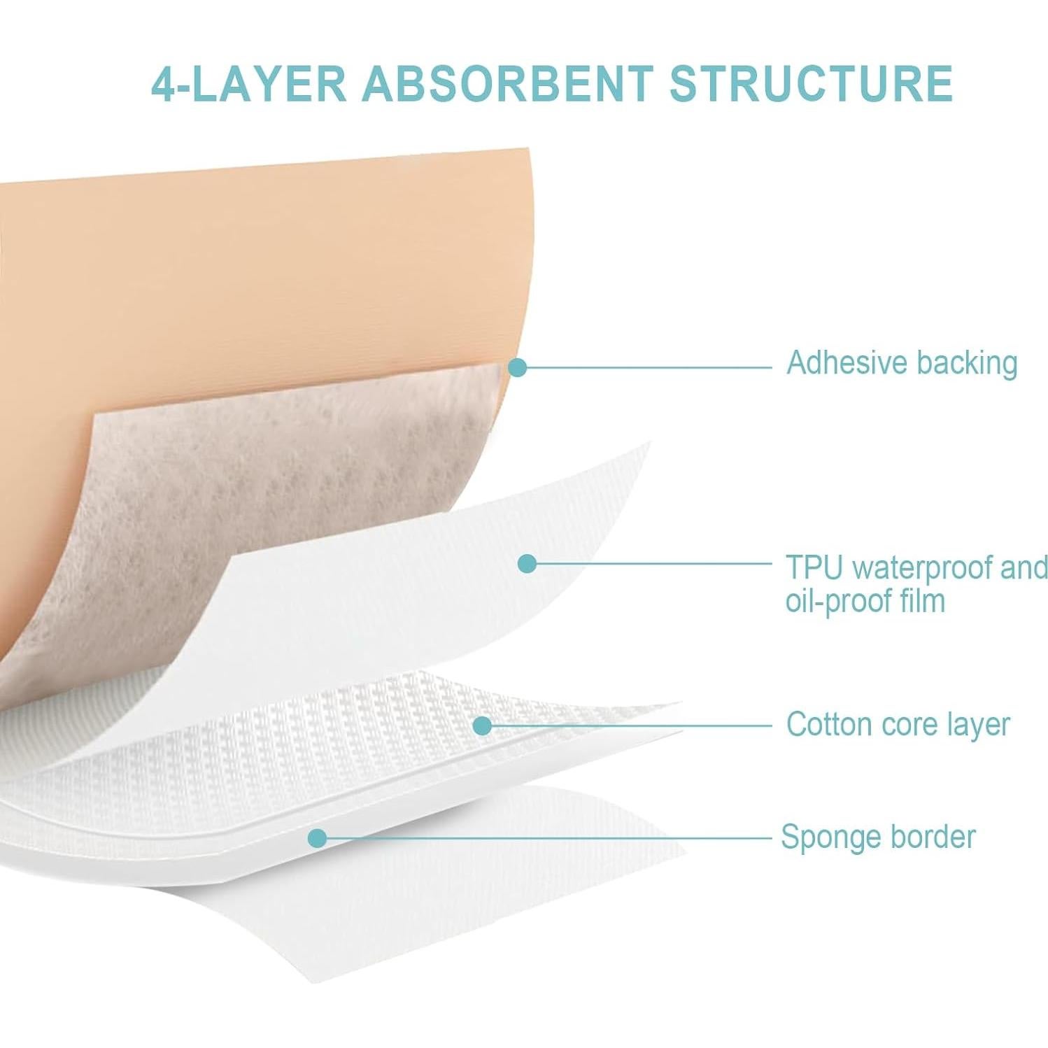 Paquete de 12 Almohadillas de Aceite de Ricino Orgánico 20.1x14cm