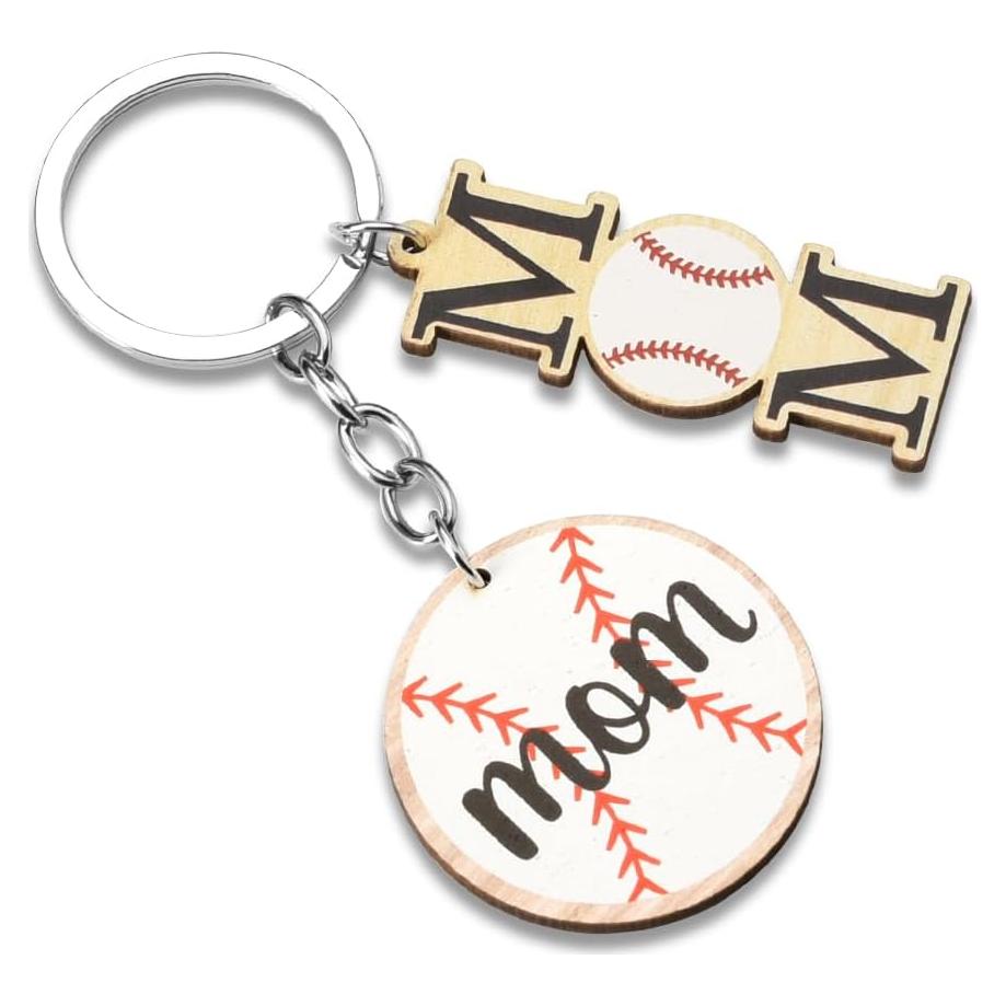 Llavero de Béisbol para Mamá YALLNASL 3 cm Regalo Cumpleaños