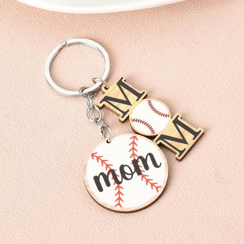 Llavero de Béisbol para Mamá YALLNASL 3 cm Regalo Cumpleaños