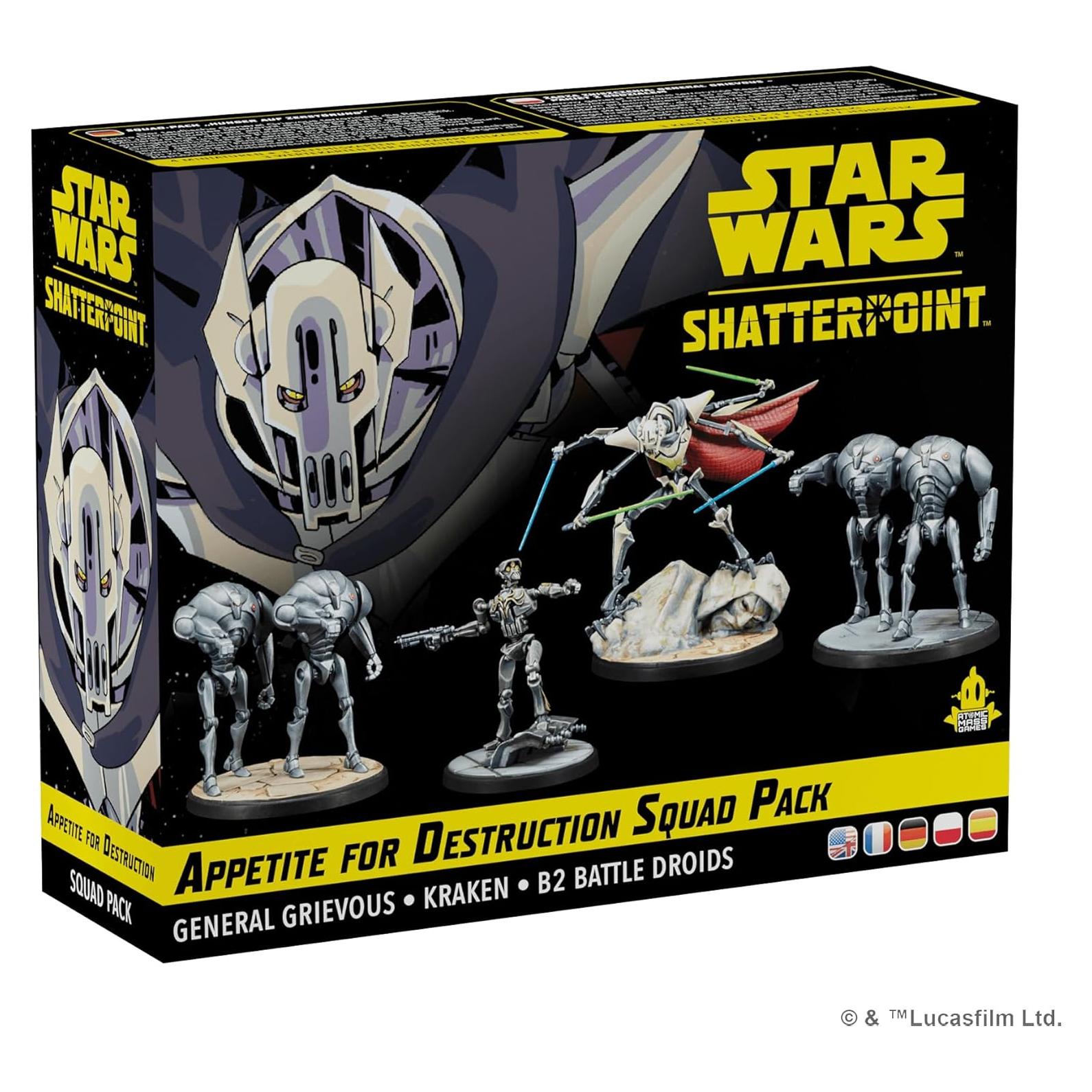 Juego de Miniaturas Star Wars Shatterpoint Apetito por la Destrucción - Expansión de Escuadra