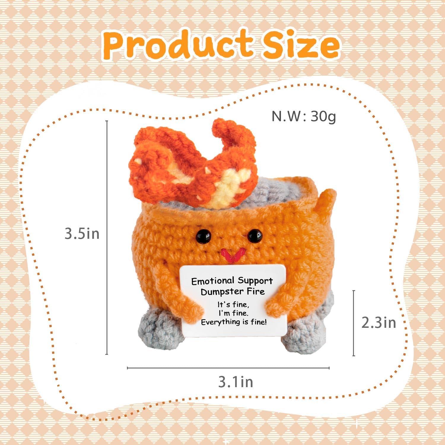 Muñeco de Crochet Fuego de Basura MR ZHENQIAO Naranja
