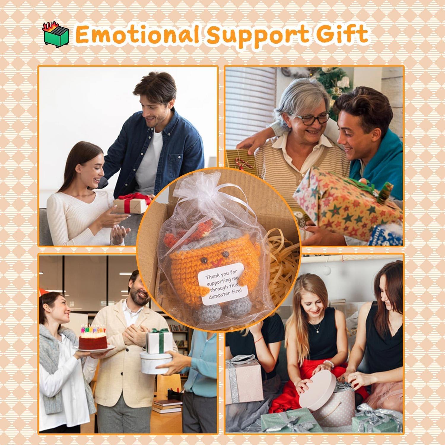 Muñeco de Crochet Fuego de Basura MR ZHENQIAO Naranja