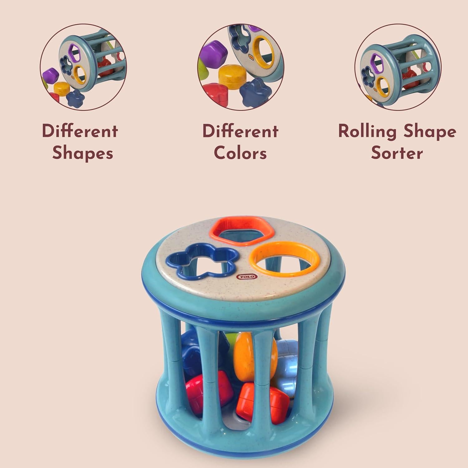 Clasificador de Formas Rodante Tolo Toys | Juguete para Bebés 12+ Meses