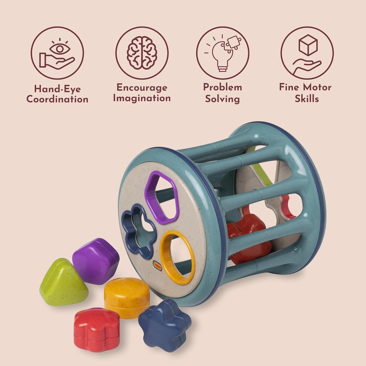 Clasificador de Formas Rodante Tolo Toys | Juguete para Bebés 12+ Meses