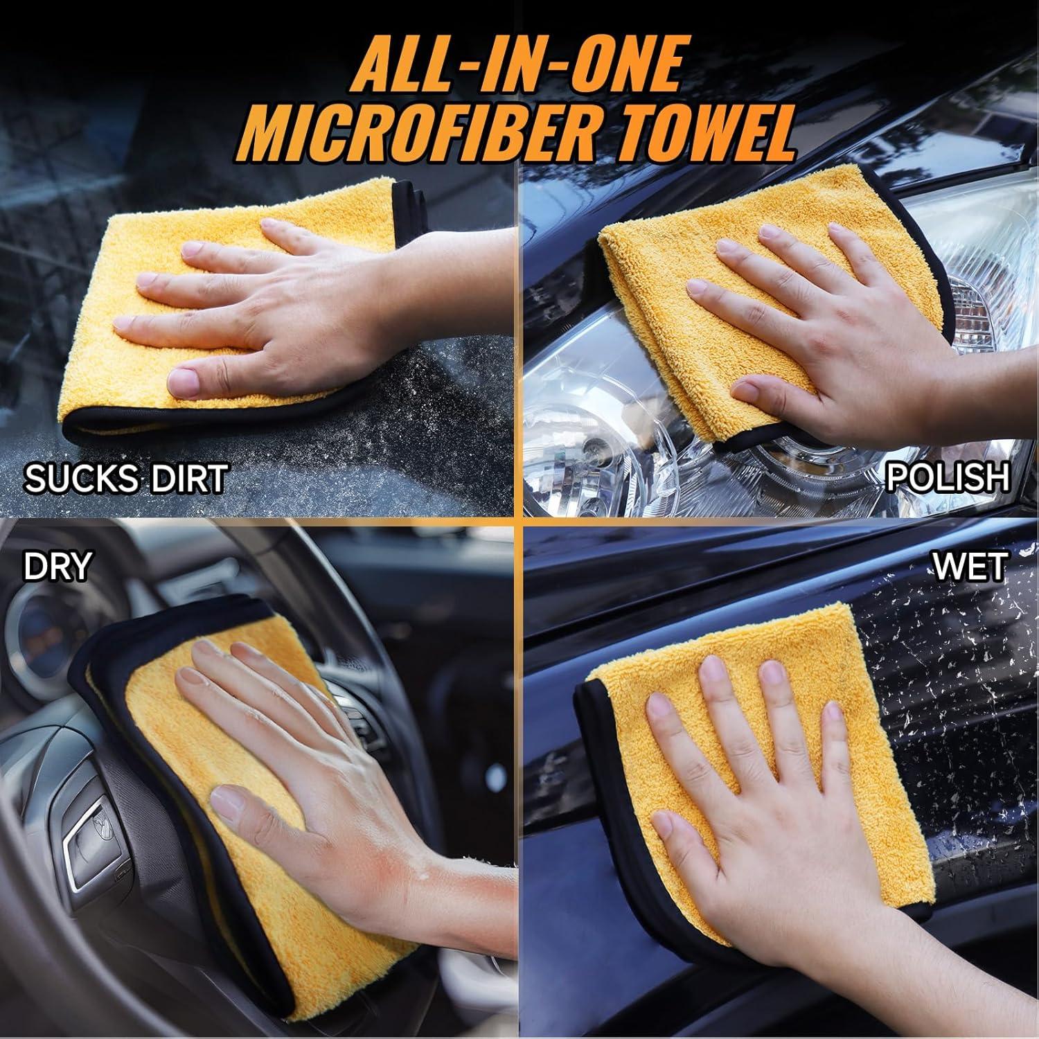 Paquete de 3 Toallas de Microfibra MRD's Home 40x35cm Ultra Absorbentes